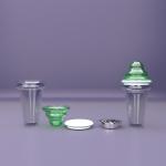 High borosilicate Ice Cream Shaped Double Wall Glass Thermos Unbreakable