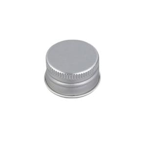 China 18/410 18/415 Dispensing Cap Matte Silver Aluminium Lotion Bottle Caps With PE Liners factory