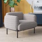 Hotel single sofa chair bedroom sofa custom fabric leisure chair