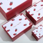 Strawberry Pattern Lipstick Luxury Gift Box Packaging For Valentines Day