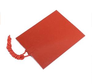 China Constant Temperature 25W Flexible Silicone Heater 80x100mm 12V Heating Pad factory