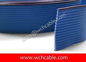 China Halogen Free XLPE Flat Ribbon Cable UL4478 #26AWG 10Pins 1.27mm Pitch VW-1 factory