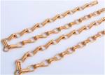 Insect Door Aluminium Chain Link Fly Screens Gunmetal 90x210cm For Partition