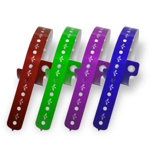 Vinyl PVC Wristbands For Events Elastic Waterproof Customized Logo