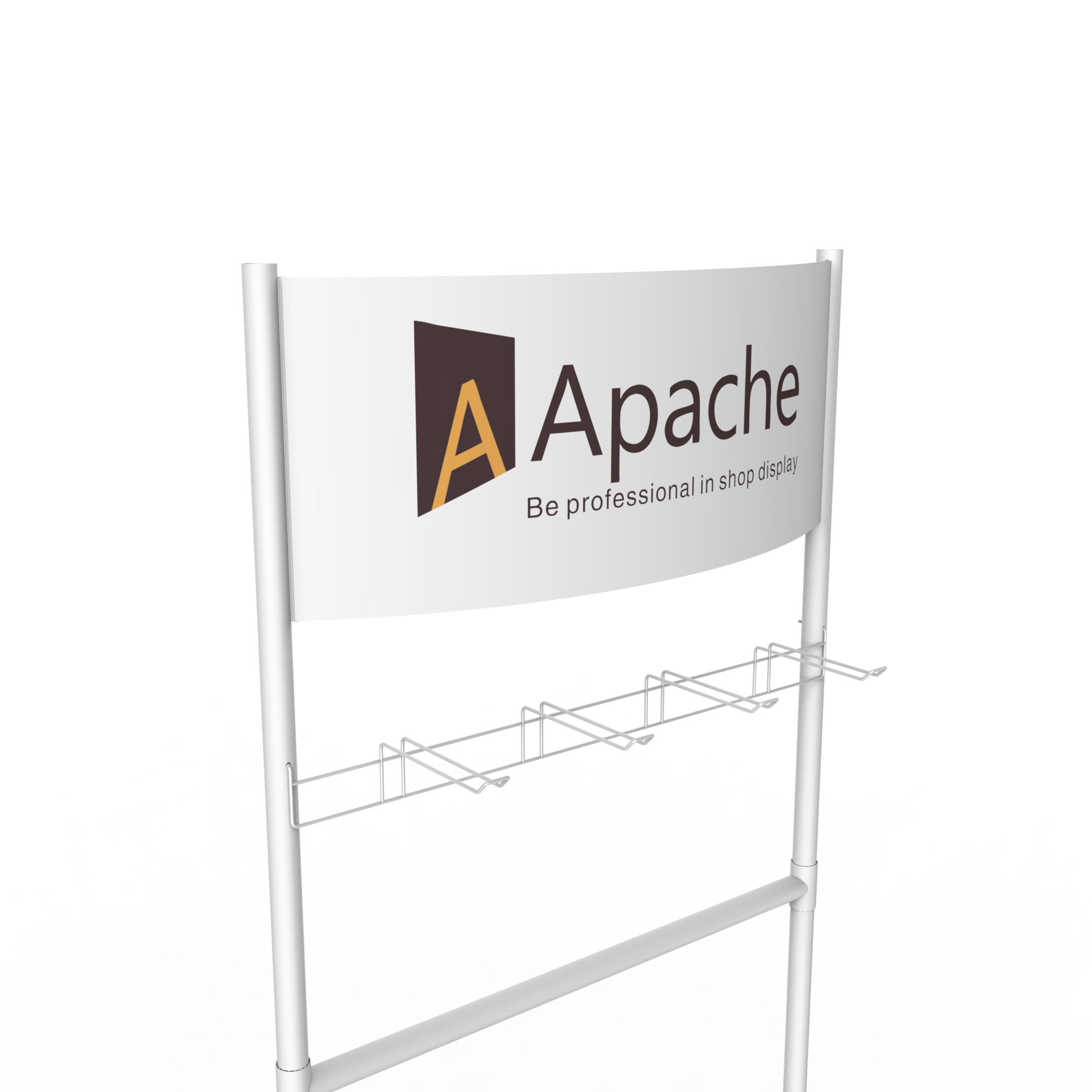 Customized Display Stand Metal Tools Shop Display Rack With Hooks
