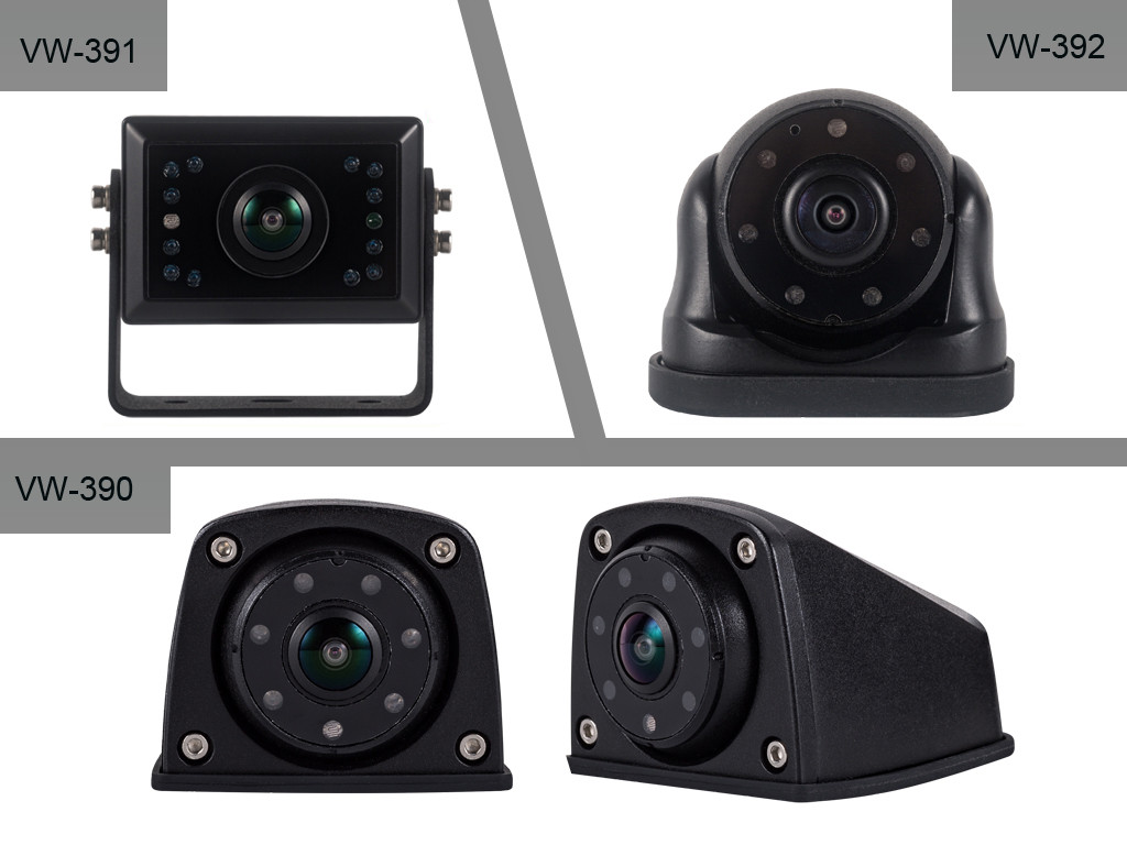 Wide Angle Bus Surveillance Camera , Waterproof Car Reversing Camera With Night Vision