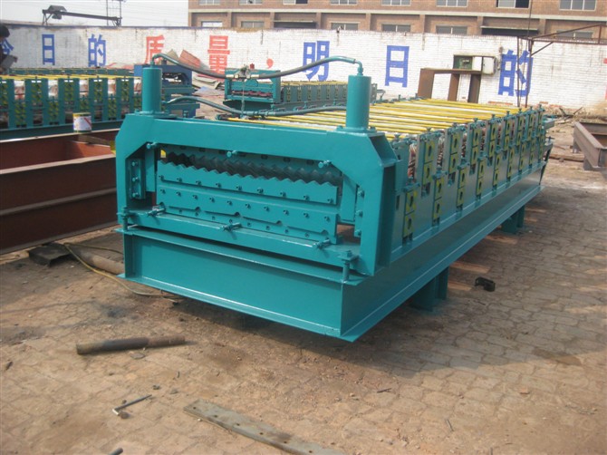Corrugated Iron Roofing Sheet Double Layer Roll Forming Making Machine