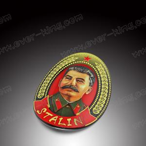 China New Designed Customed Stalin Head Zinc Alloy Medal Label For Wine factory