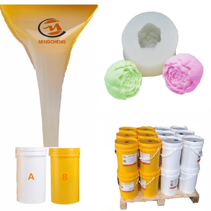 Platinum Silicone Rubber for Rose Cake Silicone Mold 4-6hrs Curing Time and 580-600% Elongation