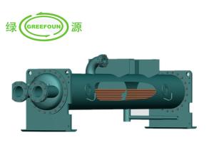 China Full Liquid Type R22 Water Cooled Evaporator Flooded Heat Exchanger factory