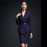 2021 Autumn Formal Occasions V-neck Business Suits for Women Slim Professional