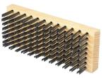 Rectangular Shaped Butcher Block Brush with Flat Steel Wire for Heavy Duty
