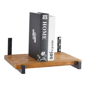 Custom Wall Mounted Retro Decor Shelf Hardware Brace Square Pipe Mounting