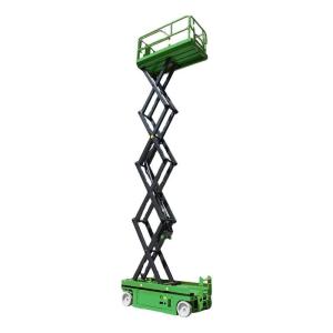 China 12m Self Propelled Access Platforms 320KG Portable Scissor Lift Platform factory