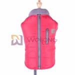 Faux Zipper Pocket Velcro Opening Pet Jacket For Dog Autumn / Winter