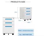 Triple Drawer ISO 28001 0.7mm Office Filing Cabinets