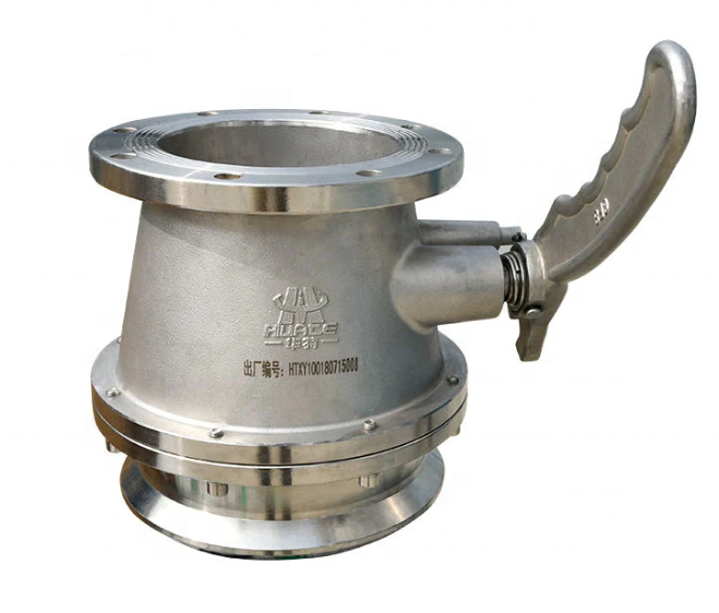 4 Inch Stainless Steel API Tanker Truck Adapter Loading and Unloading Valve with 0.6Mpa Pressure