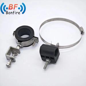 China Double Hole Clamp Feeder Cable Clip for 1-5/8&quot; Coaxial Cable Long-Lasting Performance factory