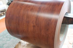 China Smp Paint 3d Pattern 3.0mm Galvanized Steel Coil Wood Like Design factory