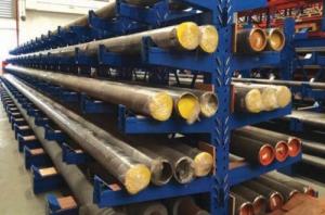 China 900KG Long Loads Heavy Duty Steel Racks For Piping Finished Paint factory