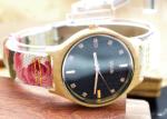 Nylon Straps Diamond Watches For Women With Colorful Flowers On It