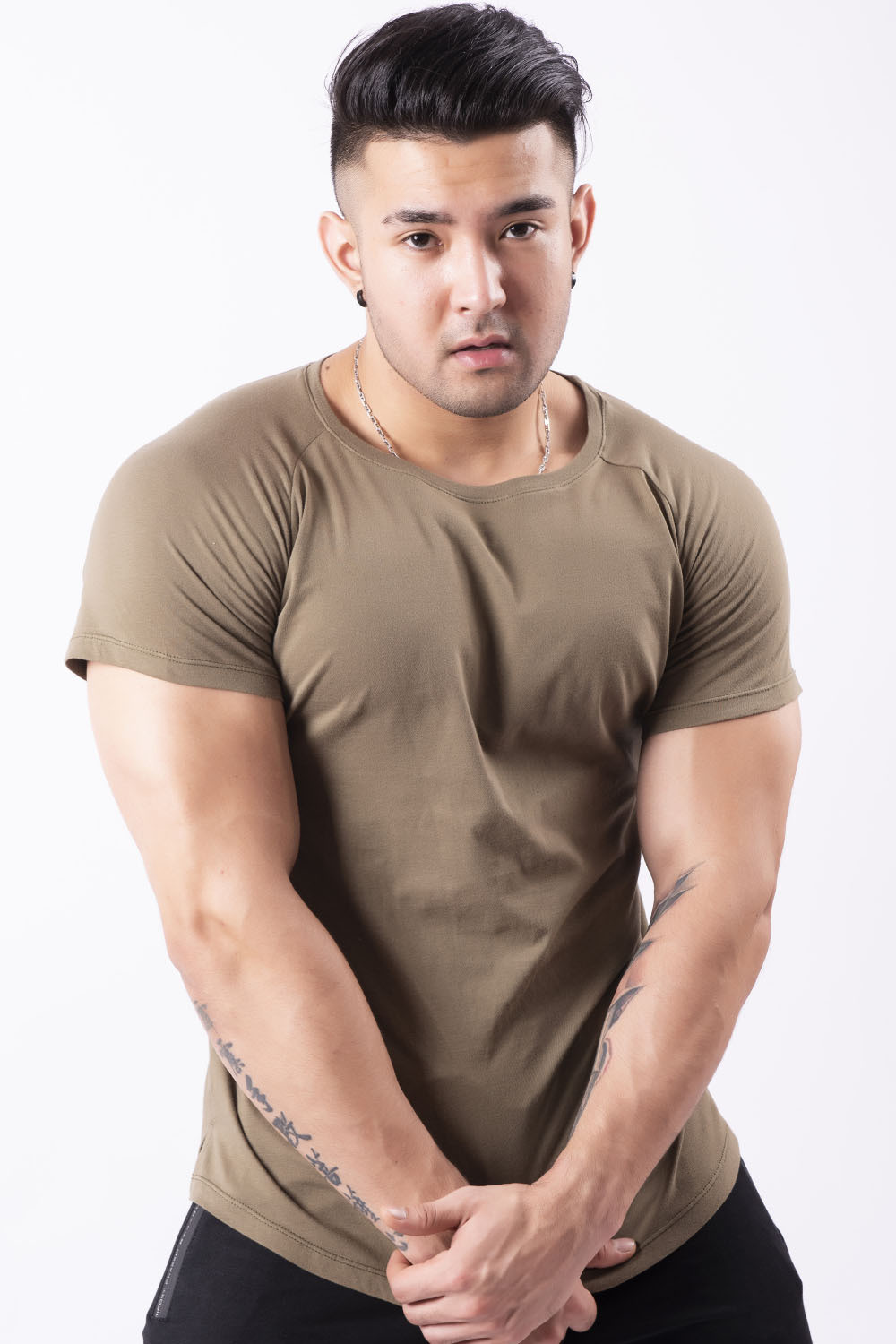 Sports T-Shirt Men&prime;s Crew Neck Fashion Slim-Fit Fitness Wear Outdoor Training Leisure Running Wear Summer
