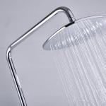 Thermostatic Single Handle Round Shower Set Brass Body Chrome Finished