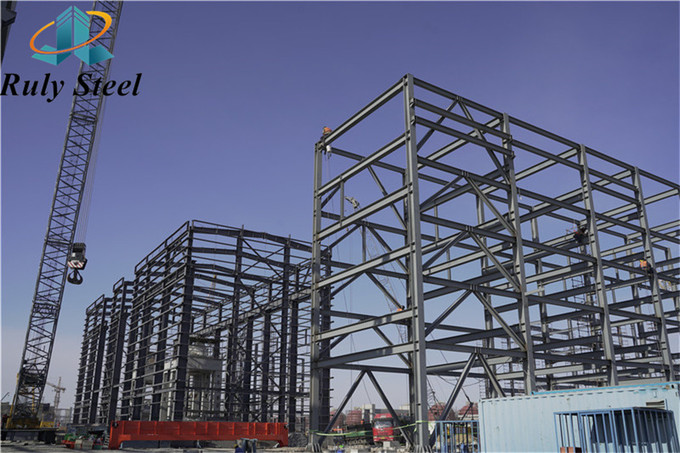 Chinese Factory Made Prefab Workshop Portal Frame Construction With Low Cost For Storage