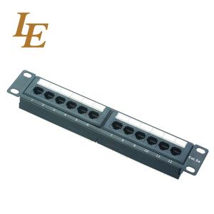 China Telecommunication Rj45 12 Port Patch Panel Utp Cat 6 factory