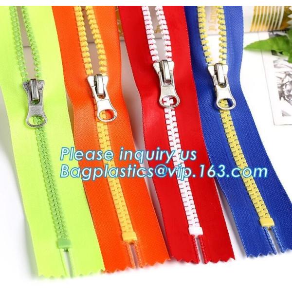 promotional nice design t slider 100% airtight tape waterproof zipper, Double