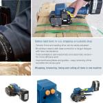 Flat Packages Pallets Battery Strapping Tool 27000mha Poly Strapping Tool