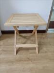 Modern Design Small Folding Garden Rubber Wood Table for Patio Outdoor Coffee