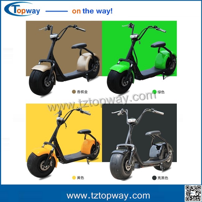 18*9.5 inch 1000w 48v harley electric scooter no folding citycoco for adults
