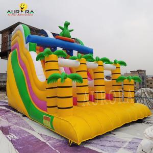 China Yellow All Ages Commercial Inflatable Slide Customized For School Events Fun And Safe factory
