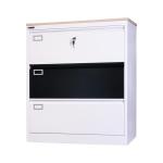Steel Three Drawer Filing Cabinet Storage Steel Fling Cupboard