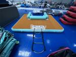 U Shape Lake Floating Platform Inflatable Swim Platform Customized Play