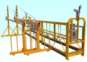 China ODM Steel Adjustable Cradle Yellow High Working Rope Suspended Platform factory