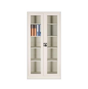 China Office Furniture Metal Storage Glass Door File Cabinet For School Meeting Room factory