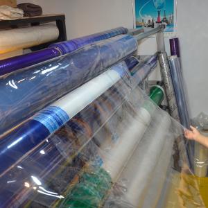 China Bule PVC Printed Film LEPD Transparent PVC Plastic Roll 0.03mm Thickness factory