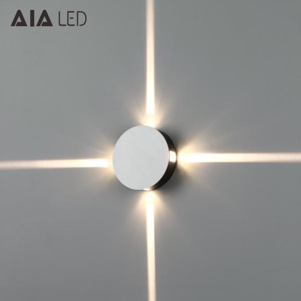 Steel 4ways round 4x1W IP20 modern LED wall light /LED decoration wall light for