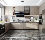 Modular Melamine Kitchen Sink Full Complete Kitchen Cabinet Set For Apartment
