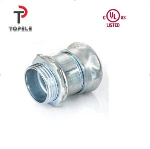 China Galvanized Steel EMT Conduit Connector Compression Type factory