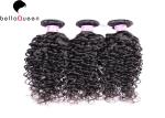 Natural Black Water Wave 6A Remy human hair wefts , Tangle And Shedding Free