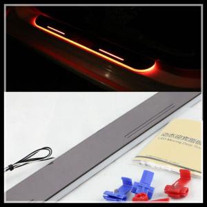 China LED door sill plate light for Porsche Cayenne macan LED Door Sill LED moving door scuff factory