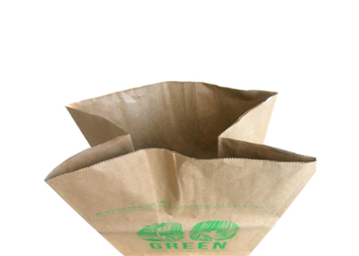 Brown Biodegradable Flexo Print Paper Refuse Bags