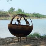 Wood Burning Steel Outdoor Fire Pit Depth60cm/80cm/100cm/Custom