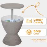 Versatile Ice Cooler Lift Top Table for Outdoor Camping Picnic Beach Cafe Bistro