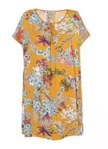 China 100% Viscose Short Sleeve T Shirt- Women's Floral Printing Tops In Casual Type factory