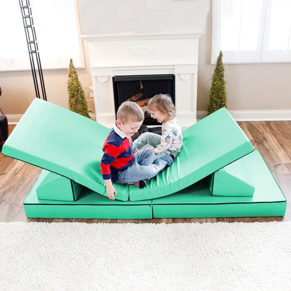 6pcs Foam Modular Play Couch Set With Polyester Inner Liner
