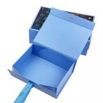 Recycled Folding Gift Cardboard Gift Box Flap Packaging Ribbon Closure